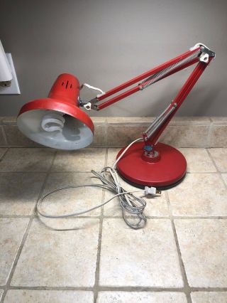 Vintage Industrial Underwriters Laboratory Luxo Lamp Swing Arm Draft Desk