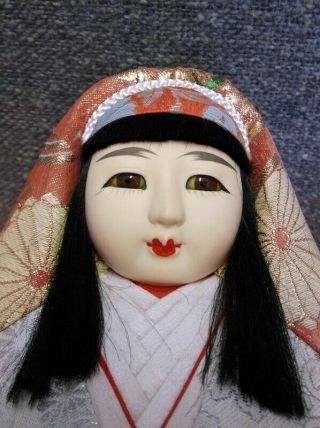 Papa San Mama San Japan Wedding Hime Daruma Vintage Dolls 9 Inch Size 2