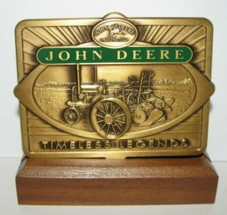 John Deere 1931 Gp Tractor 2 Btm Plow 2002 Calendar Medallion Timeless Legend