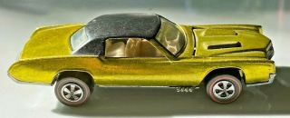 1968 Hot Wheels Redline Custom El Dorado Yellow Near Us Sweet 16