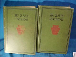2 Vol Wwi History Of Pennsylvania 28th Division Hard Cover Books