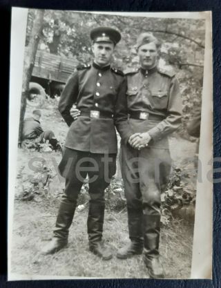 Soldiers Ussr Army Handsome Men Affectionate Guys Hug Military Couple Gay Photo