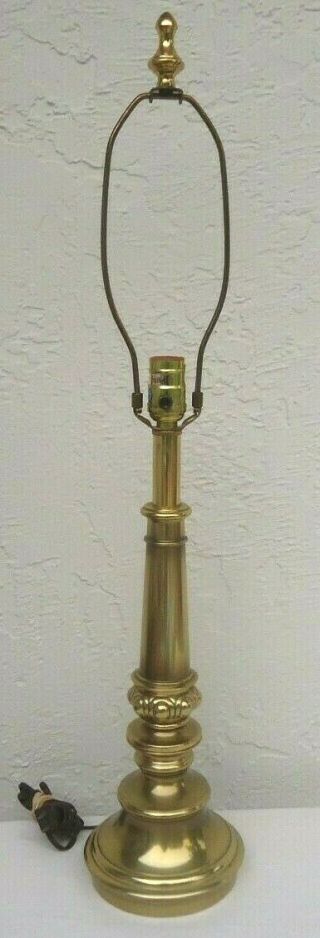 Vintage Stiffel Brass Table Lamp 3 - Way Light Switch 32 " Tall