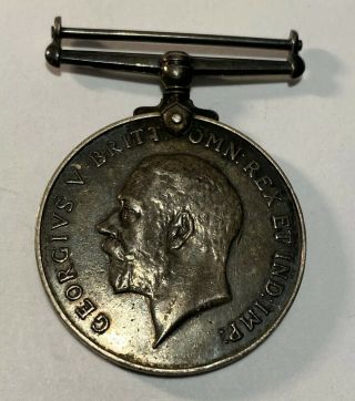 1914 - 1918 Wwi British War Silver Medal Georgivs V.  Britt.  Omn Rex Et Ind.  Imp: