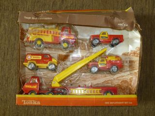Vintage Tiny Tonka Fire Department Set,  No.  830 (1981 - 82)