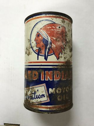 Red Indian Motor Oil Imperial Quart Can Canada Service Station