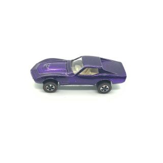 Hot Wheels Redlines Custom Corvette Purple W/white Interior Near