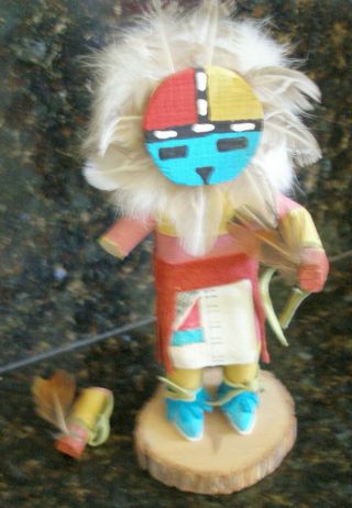 Navajo Kachina Handcrafted Sun Dancer Signed By Snider 7 Inches Takk