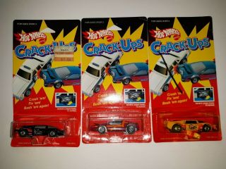 Hot Wheels Crack - Ups Smash Mobile,  Sidebanger,  Sidegrinder.  1985 Mattel.  (p - 4)