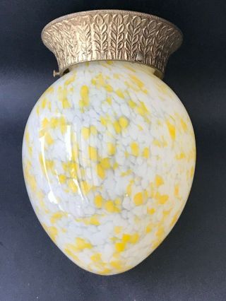 Art Deco Mid Century Lamp Light Shade With Fitting.