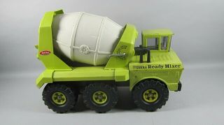 Mighty Tonka Green Cement Ready Mixer Truck Tandem Axel 1972 Pressed Steel
