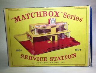 Lesney Matchbox Mg - 1 Esso Service Station Box Only Crisp