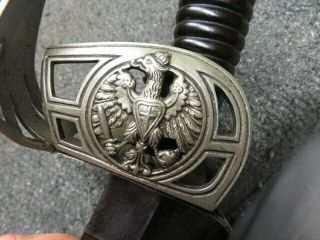 WWI IMPERIAL GERMAN MODEL 1889 CAVALRY OFFICER DRESS SWORD - ETCHED BLADE - UNIT MAR 2