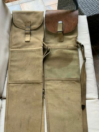 Two U.  S World War I Model 1916 &1918 Rifle Covers For Springfield M1903