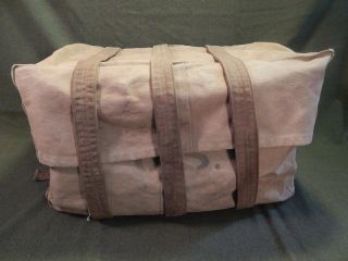 Wwi U.  S.  Army Medical Department,  Blanket Bag,  Khaki Canvas,  Named,