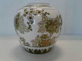 Vtg Antique Japanese Gold Imari Vase Hand Painted Birds 7 - 1/2 " High Vintage
