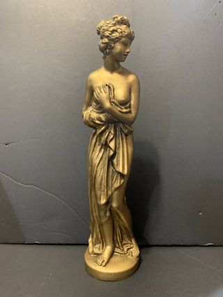 Vintage Oil Rain Lamp Goddess Statue Semi - Nude Creators Inc.