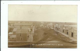 Real Photo Postcard Post Card Garden City South Dakota Sd S D Main Street