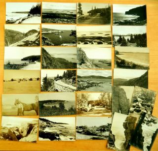 26 Photo Postcards Bar Harbor Mount Desert Island Acadia Park Maine Me 1910 - 1974
