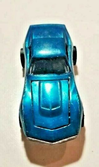 1968 Mattel Hot Wheels Custom Corvette " Red Line " (aqua) Hk W/pinback Sharp Luke