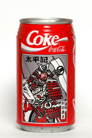 1991 Coca Cola Can From Japan,  Taiheiki Samurai