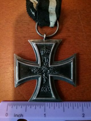 WW1 German Iron Cross 2nd Class with Ribbon - - 2