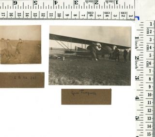 France German plane department 245 Pilot,  Plane Caudron G.  6 1918 2x orig.  Photos 3
