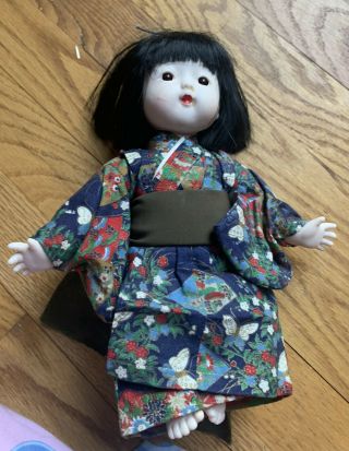 Kimono Asian Japanese Porcelain Doll 9 "