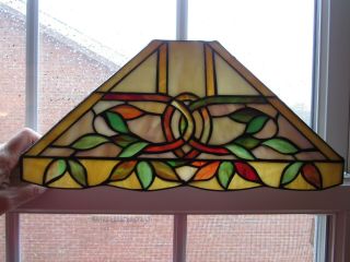 Tiffany Style Stained Glass Sconce Shade Hand Crafted 14 Inch Vintage Not Broken