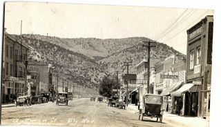 Ely,  Nevada,  Real Photo Card,  1916,  Aultman St.
