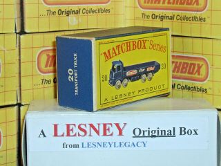 Matchbox Lesney 20b Erf 68g Transport Lorry Type D Empty Box Only