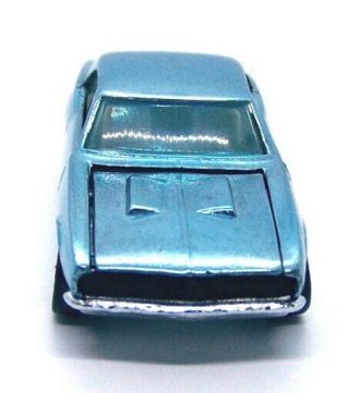 1968 Hot Wheels Redline Custom Camaro ice blue light blue w/ white interior 3