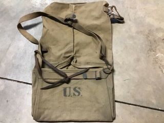 Us Ww1 Cavalry Horse Feed Bag.  May 1918 Good Complete Cond.