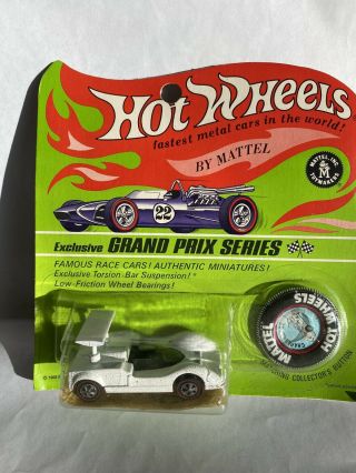Vintage 1969 Mattel Hot Wheels Redline Chaparral 2g.  Grand Prix Series Exclusive