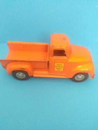Tonka Toys Ford Cab State Hi - Way Dept Pickup Truck 1950 