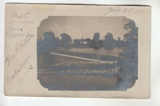 Real Photo Postcard The Dam At Watertown Wi