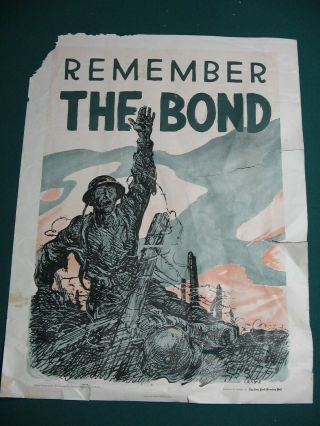 Ww 1 Remember The Bond By Cesare Of York Evening Times Poster