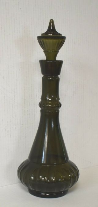 Vintage Jim Beam 1964 Smoked Green I Dream Of Jeannie,  Genie Bottle Decanter