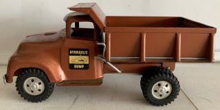 Vintage Mound Tonka Hydraulic Dump Truck,  Pressed Steel Toy Vehicle,  (v23)