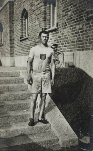 , Vintage Portrait Of Jim Thorpe At The Stockholm Olympics1912