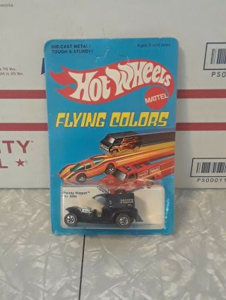 1975 Hot Wheels Flying Colors Redline Paddy Wagon On Unpunched Card