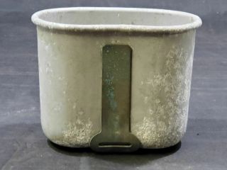 WWI US Army Canteen Cup with Faded Markings 2