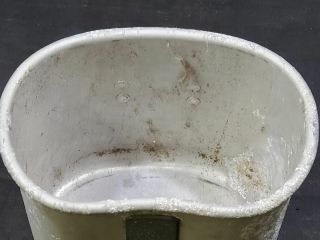 WWI US Army Canteen Cup with Faded Markings 3