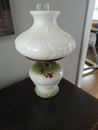 Vintage Antique Embossed Floral Milk Glass 16 