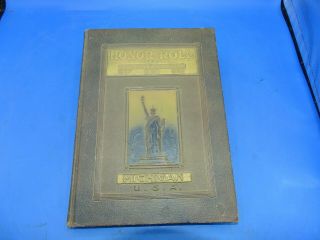 Antique Ww I Honor Roll Of Ontonagon County 1917 - 19 Mich.  U.  S.  A.  Book