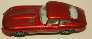 Matchbox Lesney E Type Jaguar No.  32 " Light Red Metallic & Box "