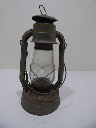 Vintage Dietz No.  2 Blizzard Lantern Oil Lamp Made In York,  Usa