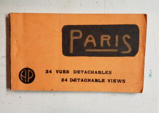Wwi Us Army Soldiers Souvenir Paris Postcard Booklet
