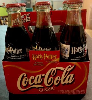 Harry Potter And The Chamber Of Secrets Coca Cola Bottled 6 Pack Carton