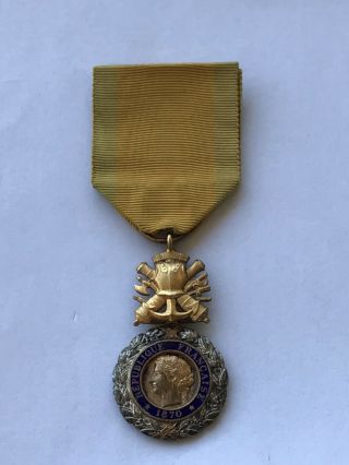 Ww1/ww2 French Military Medal - Badge/pin/award - No Enamel Damage